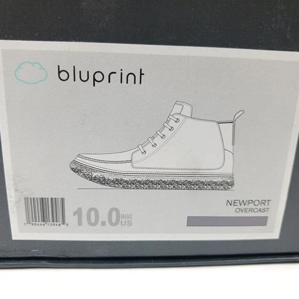 Bluprint Newport Overcast Mens Grey Leather Chukka Boots BP155FT04-OVC10 Size 10